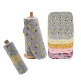 25 Pack Reusable Paper Towels Washable Cotton Cloth Paperless Towels Roll