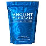 Ancient Minerals Magnesium Bath Flakes – Pure Zechstein Magnesium Chloride for Soaking and Whole-Body Replenishment, 8 lb Bag