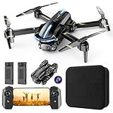 Drone with Camera 1080P HD FPV Foldable Mini Drone for Beginners Kids Adults, Drone with One Key Take Off/Landing, Gesture Selfie, Altitude Hold, 3D Flip, Easy to Fly, 2 Batteries, Toys for Boys Girls