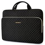 BAGSMART 13-Inch Laptop Sleeve, Black, Polyester