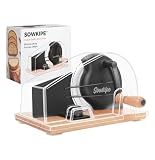 SOWKIPE Manual Bread Slicer for Sourdough, Adjustable, Clear Cover, Black