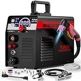 Futelo Plasma Cutter 55A, Non-Touch Pilot Arc Plasma Cutter Machine, 110V/220V Dual Voltage, Large LED Display, IGBT Inverter, 1/2” Clean Cut, Portable Plasma Cutting Equipment