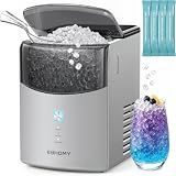 Euhomy Countertop Nugget Ice Maker, 35lbs Daily Sonic Crushed Ice Machine