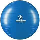 ProBody Pilates Exercise Ball - Multiple Sizes Gym Grade Balance Ball for Fitness, Workout, Pregnancy & Physical Therapy, Stability Yoga Ball Chair (Blue, 65cm)
