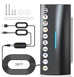 2700+ Miles Range Strongest TV Antenna, 2025 Digital Antenna for Smart TV Indoor/Outdoor with Amplifier, Long Range 360° Reception HD Local Channels Supports 8K, 4K, 1080P for All TVs -38FT Coax Cable