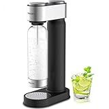 Philips Soda Streaming Machine, Stainless Sparkling Water Maker Easy Install with Quick Twist 1L PET Carbonating Bottle, Soda Maker Compatible with 60L CO2 Carbonator (NOT Included), ADD4902BKOQ/37