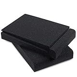 Sound Addicted - Studio Monitor Isolation Pads for 5 Inch Monitors, Pair of Two High Density Acoustic Foam which Fits Most Speaker Stands | SMPad 5