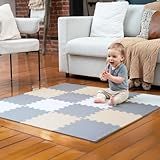 MioTetto Baby Play Mat, Soft Foam Floor Tiles for Kids. Adjustable Interlocking Foam Tiles, Fits with 50x50 Playpen Baby mat for Crawling & Development, Safe & Non-Toxic Playmat for Babies 6-12 Months