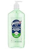 Germ-X Advanced Hand Sanitizer with Aloe and Vitamin E, 1 Liter, Less Drying Moisturizing Gel, No Rinse Formula, Pump Bottle