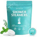 Shower Steamers Aromatherapy 15Pack, Eucalyptus & Mint, Gifts for Men Women