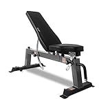 CAP Barbell Deluxe Utility Weight Bench, Gray (FM-CS804DX-GY)