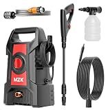 MZK Lightweight Pressure Washer, Portable Power Cleaner with Foam Cannon