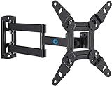 Pipishell Full Motion TV Wall Mount for Echo Show 21/15 and 13-43 Inch Flat Curved Screen TVs & Monitors, Max VESA 200x200mm up to 44lbs, TV Mount Wall Bracket with Rotation Swivel Tilt Extension