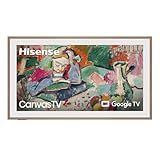 Hisense 55-Inch Class QLED 4K S7N CanvasTV Series Dolby Vision HDR Google Smart TV (55S7N, 2024 Model) - Art Mode, Anti-Glare Panel, Hi-Matte Display, Frame & UltraSlim Wall Mount Included, 144Hz