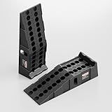 Car Ramps for Oil Changes and Vehicle Lift, 7.1 Inch Lift, 11.1 Inch Wide Tire Heavy Duty Ramps for SUV & Truck, 16,000 lbs Capacity, 2pcs