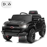 Winado 12V Licensed Chevrolet Colorado Electric Ride on Car, Black