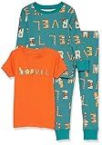 Amazon Essentials Marvel Boys' Snug-Fit Pajama Sleep Sets, 3-piece, Festive Marvel, 8