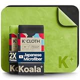 Koala Lens Cleaning Cloth | Japanese Microfiber | Black & Green (Pack of 2)