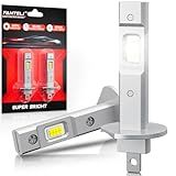 FANTELI 𝖧𝟣 Bulbs, 34000LM 1:1 Size, Backup Plug and Play 6500K Cool White, IP68 Waterproof, Pack of 2, Interior Off Road Lights