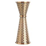 Barfly 1 x 2 oz. Diamond Lattice Etch Japanese Style Jigger, Antique Copper