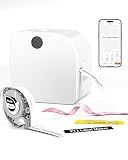 Phomemo Label Maker Machine with Tape, P12 Bluetooth Small Label Maker with Multiple Templates Thermal Transfer Ribbon Printer Machine for Home, School, Classroom, Gift Wrapping, Office