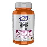 NOW Foods Sports Nutrition, HMB (β-Hydroxy β-Methylbutyrate), Double Strength 1,000 mg, 90 Tablets