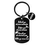SPMatrix Class of 2026 Graduation Gifts,Graduation Keychain for Him Her,Congrats Grad Souvenir for Senior Middle High School College University Masters PhD Students Son Daughter from Teacher Parents