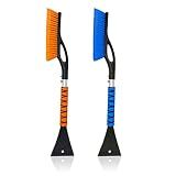 EcoNour 27" Car Snow Brush and Ice Scrapers for Car Windshield 2 Pack