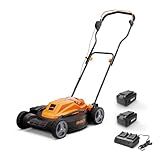 LawnMaster CLMF4819X 19-inch Brushless Cordless Lawn Mower with 2X24V MAX* 4.0Ah Battery and a Dual Charger 6 Cutting Position