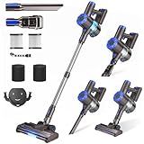 AIRDIYA Cordless Vacuum Cleaner, Upgraded 40Kpa Stick Vacuum Cleaners for Home, 8 in 1 Lightweight with Self-Standing, 1.5L Dust Cup & Anti-tangle, Rechargeable Vacuum for Hard Floors Carpets Pet Hair