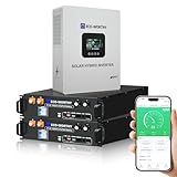 ECO-WORTHY Home Power Station Backup Power,10240Wh LiFePO4 Battery Support Communication、Bluetooth and WiFi,AC 5000W Inverter, 2Hr/5Hr Fast Charge,for Home Backup,Emergency,Solar System Components