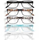 Gaoye Professional Reading Glasses for All Day - Computer Readers with Blue Light Protection - Value Pack