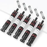 Vansdon 5PCS 15A Solar Fuse Holder Inline for Solar Panel and Controller