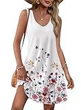 Summer Dresses for Women 2025 Loose V Neck Sleeveless Casual Dress Sundresses with Pockets Floral 15 M