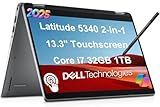 Dell Latitude 5340 2-in-1 Business Laptop (13.3" FHD Touchscreen, Intel Core i7-1365U vPro, 32GB DDR5, 1TB SSD) Backlit, 1080p Webcam, 2 x Thunderbolt 4, Latitude 5000, IST Pen, Win 11 Pro w/Copilot