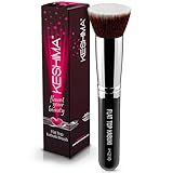Flat Top Kabuki Foundation Brush By KESHIMA - Premium Makeup Brush for Liquid, Cream, and Powder - Buffing, Blending, and Face - 1.2" Top Diameter