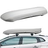 INNO WEDGE660 White 11 cu ft, Roof Rack, Roof Box, Cargo Box, hard shell, Low profile, Cargo Box, Dual‑Side Opening with Locks, Made in Japan, Compatible with Aero & Square Bars, Tool Free install