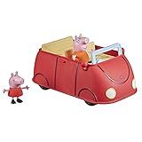 Peppa Pig Peppa’s Adventures Peppa’s Family Red Car Preschool Toy, Speech and Sound Effects, Includes 2 Figures, for Ages 3 and Up