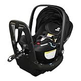 Diono LiteClik30 RXT SafePlus Infant Car Seat and Base, Rear-Facing for Infants 4-30lbs, SafePlus Engineering, with Infant Insert, UPF 50+ Sunshade (Black Storm)