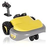 Remote Control Robotic Lawn Mower with 45% Climbing Automatic Robotic Lawn Mower Precise Location No Odor Safe Portable and Low Noise Remote Lawnmower Can be Cut 2-3 inches High Ideal for Small Lawns