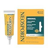 Neosporin Original First Aid Triple Antibiotic Ointment with Bacitracin Zinc for Infection Protection, Wound Care Treatment & Helps Minimize the Appearance of Scars for Minor Wounds, .5 oz