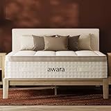 Awara Premier Luxury Hybrid Queen Mattress 12 Inch - Certified Organic Natural Latex - Sustainable New Zealand Wool - Fiberglass-Free - 365-Night Trial