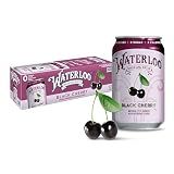 Waterloo Sparkling Water, Black Cherry Naturally Flavored, 12 Fl Oz Cans (Pack of 12) – Zero Calories and Zero Sugar or Sweeteners