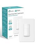 Kasa Smart WiFi Motion Sensor Switch, Single Pole, Needs Neutral Wire, 2.4GHz Wi-Fi Light Switch, Compatible with Alexa & Google Home, UL Certified, No Hub Required(KS200M),White,1-Pack