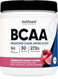 Nutricost BCAA Powder 2:1:1 (Pomegranate Guava) 30 Servings, Gluten-Free