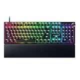 Razer Huntsman V3 Pro Esports Gaming Keyboard: Analog Optical Switches - Razer Snap Tap - Rapid Trigger - Adjustable Actuation - Media Keys & Dial - Doubleshot PBT Keycaps - Wrist Rest - Black