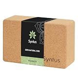 Syntus Yoga Block, Natural Cork 9×6×4 inches Yoga Accessories for Yoga, General Fitness, Pilates and Stretching