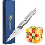 MAD SHARK Paring Knife 3.5 inch Paring Knives, Small Kitchen Knife, Ultra Sharp German Stainless Steel Vegetable Knives, Ergonomic Handle Design, Unique Gift for Men/Women