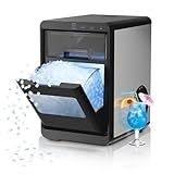 Antarctic Star Nugget Ice Maker Countertop - 44LB/Day, Self-Cleaning Portable Ice Machine with LED Display, 10-15 Minute Fast Ice Making for Home/Office/Bar