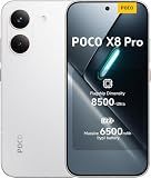 XIAOMI Poco X8 PRO 5G Ai (Compatible with Tmobile Mint Tello & Global) (256GB + 8GB) 6.59" 50MP Gamers Phone NFC Dual sim Unlocked Model 2511FPC34G Liberado (White)